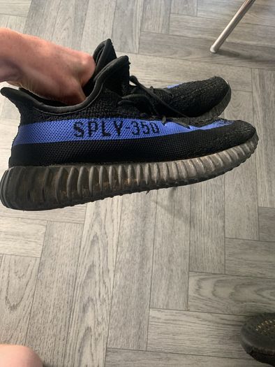 Yeezy 350 SPLY - 350 black and blue uk size 6