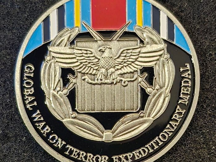 United States, war on terrorism medal, commerative coin.