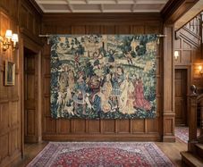Very nice large tapestry with a very good brass bar.