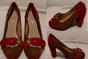 Beautiful suedette occasion shoes, new