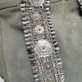 RIVER ISLAND Genuine Grey Suede Leather Boho Bag with crossbody and shoulder straps - Rrp 110 (New) Image 7