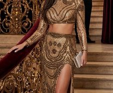 Crystal luxury dress