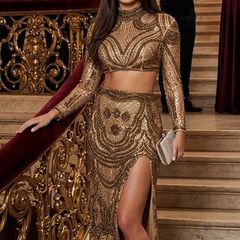 Crystal luxury dress
