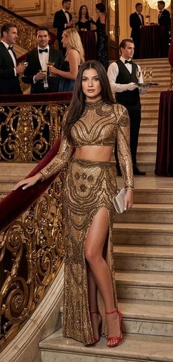 Crystal luxury dress