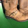 Vintage Harley Davidson Tan boots size 7 Image 3