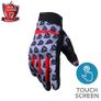 R-Tech Leopard Black/Red Touring Gloves - Touch Screen Textile (S, M, L, XL, 2XL, 3XL) Image 5