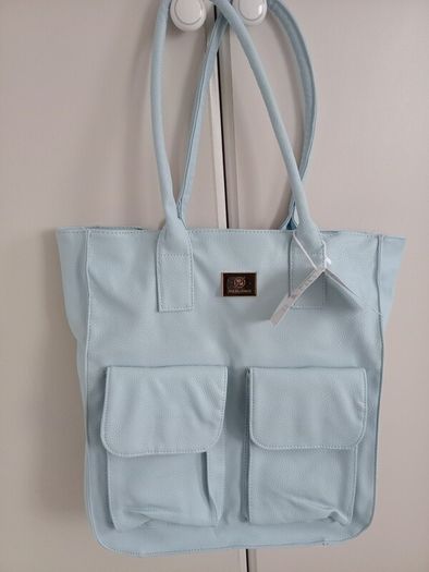 womens bag baby blue color