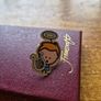 Vintage Little Blond Haired Angel Boy Pin Image 3