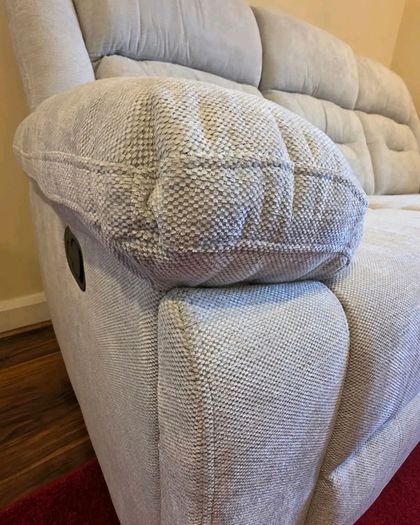 3+2 Montana Grey & Beige Fabric Recliner Sofa Set