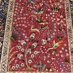 Stunning Tree of Life  50 Raj Tabriz Wool and Silk Hand Knotted Rug Carpet Persian