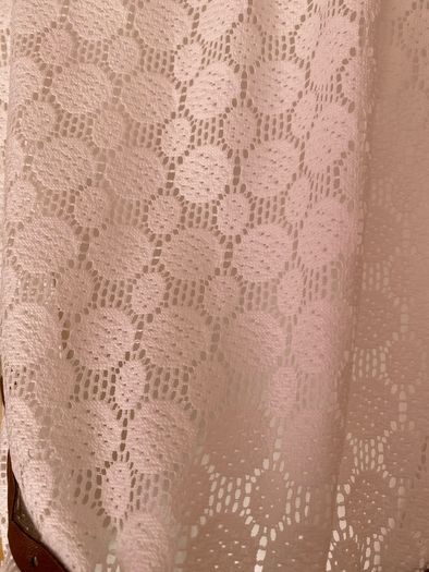 Brand new Girl's Cream Elegant Lace Dress  with Brown Belt