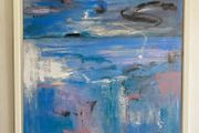 Large Framed Original Seascape by Artist Irish Art Original Art Abstract Art