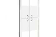 Shower Door Half Frosted ESG 101x190 cm