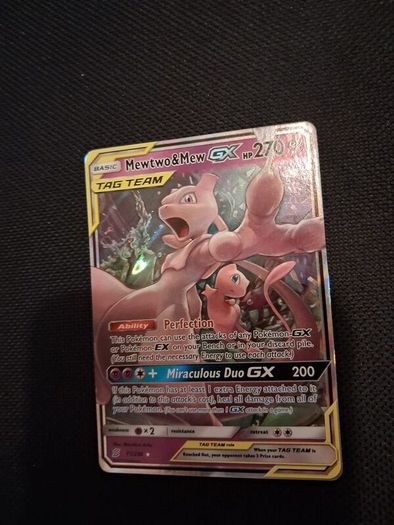 Pokemon Card : Mewtwo and mew gx 71