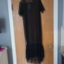 Bershka Black Sheer Dress.   Size.- M- 14.   B.N.W.T Image 3