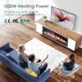 Electric Fireplace, Wall Mounted/Recessed/Freestanding 102CM/40" Electric Fire, 5 Settings for Brightness, 12 Color Flame, Crystal & Log Set, 750W/1500W Image 3