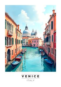 Venice Wall Art Print, Travel Art Poster