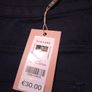 Gallery navy cotton sateen pants, size 10 Image 7