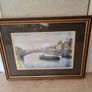 The halfpenny bridge, Dublin - framed picture. Image 2
