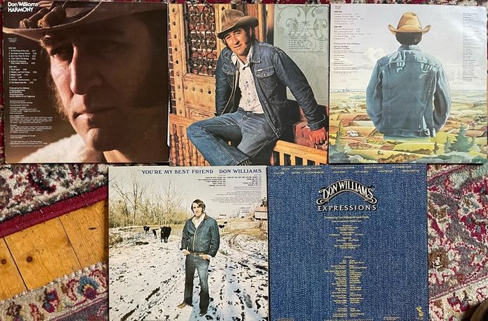 Don Williams 4 country music vinyl records