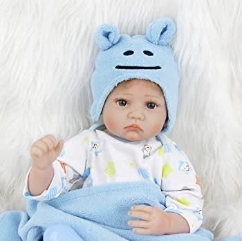 22 Inch 55cm Reborn Baby Dolls Boys Soft Silicone Vinyl Real Life Baby Dolls Handmade Newborn Baby Toys Reborn Babies (FREE POSTAGE)