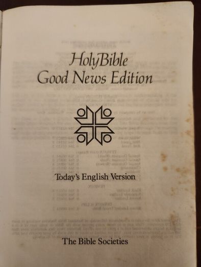 Holy Bible  Good News Edition. 350 Pages. In Good Condition. 38.