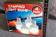 Rechargeable camping lights. Battery lights. Hiking lights. Picnic lights. Set of 4 lights