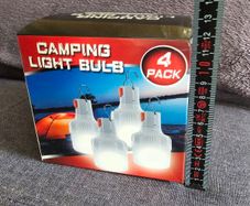 Rechargeable camping lights. Battery lights. Hiking lights. Picnic lights. Set of 4 lights