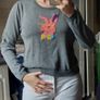 Grey Knit Jumper / Long Sleeve Top SIZE M Image 3