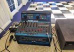 Dj equipment complete set up.