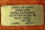 Wooden Box from Egypt.  5x3x1.5 inch. Lined.