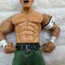 2003 Jakks Pacific WWE John Cena Camo Shorts Figure approx. approx. 7" Ruthless Aggression his arms are too loose Used Please see photos Image 4