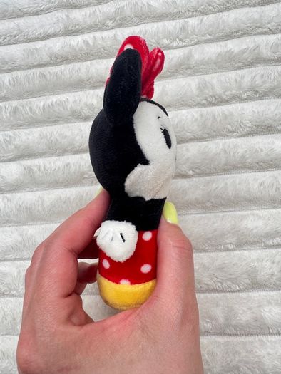 Hallmark Plush Itty Bitty Bittys Disney Minnie Mickey Mouse approx. 4 inch Used Please see photos