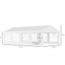 4 x 8M Outdoor Party Tent - 4 Sidewalls - 8 Windows - White Image 3