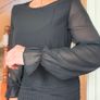 Black long sleeve dress, size 12 Image 9