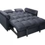 Black Velvet Pull-Out Corner Sofa Bed Best price in Ireland Image 5