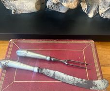 Georgian Irish Silver Handled Knife & Fork