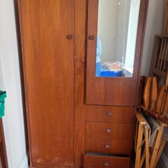 Mid-Century solid wood Wardrobe