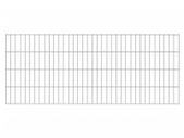 2D Garden Fence Panels 2.008x0.83 m 16 m (Total Length) Silver