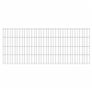2D Gabion Fence Galvanised Steel 2.008x0.83 m 2 m (Total Length) Silver Image 6