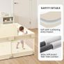 Baby Playpen for Babies and Toddlers, 47x47inch Small Play Pen for Indoors, Toddler Playpen for Apartment, Play Yard, Baby Activity Play Fence, 120x120cm Twins Playard Image 7