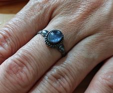 Sterling Silver Ring - Size T - Stamped for Silver (S19)