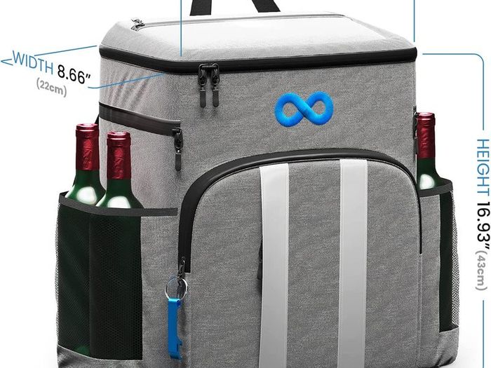 Comfort Insulated Backpack Cooler - Leakproof Cool Bag Keeps 54 Cans Cold Up to 24 Hours - Picnic Bag, Picnic Backpack for Food, Drinks - Cooler Backpack and Rucksack for Beach, Hikes, Car