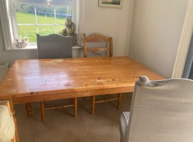 free table and 4 chairs
