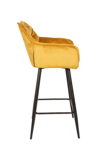 Capri Bottle Green Velvet Arm Stool Luxe Loft Kitchen Bar Chair
