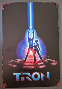 Vintage Style  Metal Sign. TRON.