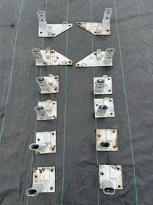Anchor plates / base plates for storage tunnel or Polytunnel