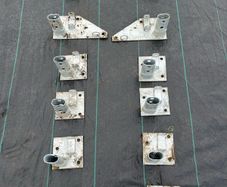 Anchor plates / base plates for storage tunnel or Polytunnel