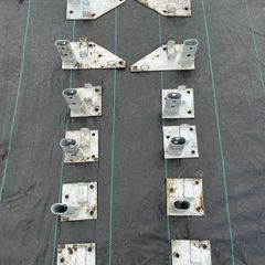 Anchor plates / base plates for storage tunnel or Polytunnel