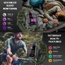 Military Smart Watch for Men 1.96 Inches Outdoor Sports Smartwatch with Answer/Make Call,Fitness watch,Blood Oxygen,Heart Rate and Sleep Monitor Compatible with iPhone and Android Image 5